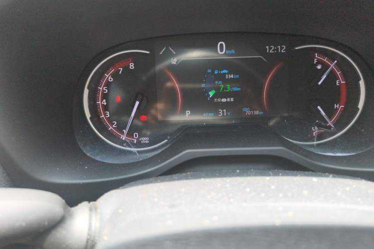 Used Toyota RAV4 2021 2.0L CVT Two-Wheel Drive Fashion PLUS Edition Odometer Close Up