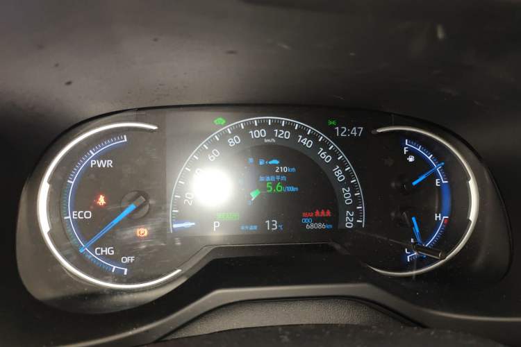 Used Toyota RAV4 2021 Dual-Engine 2.5L E-CVT Four-Wheel Drive Elite PLUS Edition Instrument Cluster