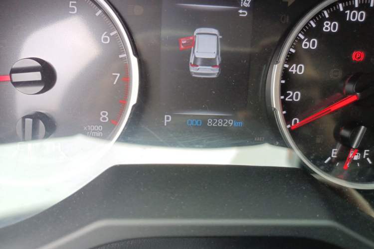 Used Toyota RAV4 2021 2.0L CVT Two-Wheel Drive Urban Edition Odometer Close Up