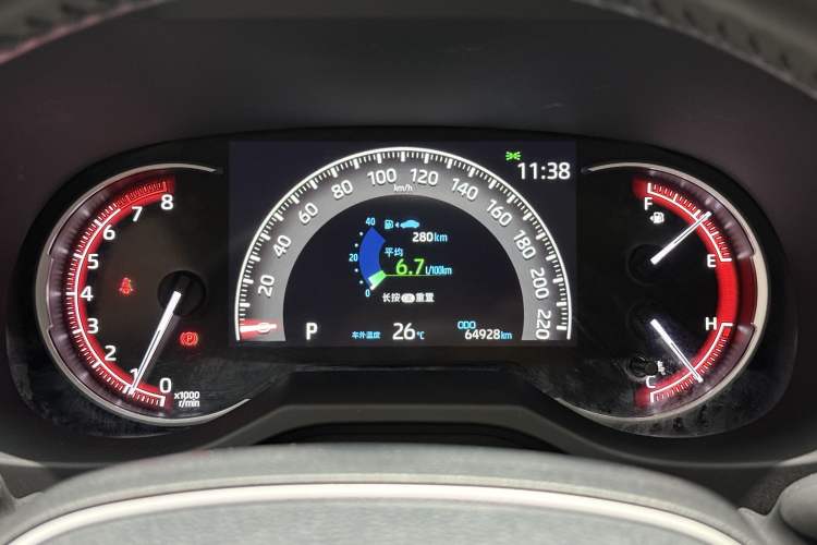 Used Toyota RAV4 2021 2.0L CVT Two-Wheel Drive Fashion PLUS Edition Odometer Close Up