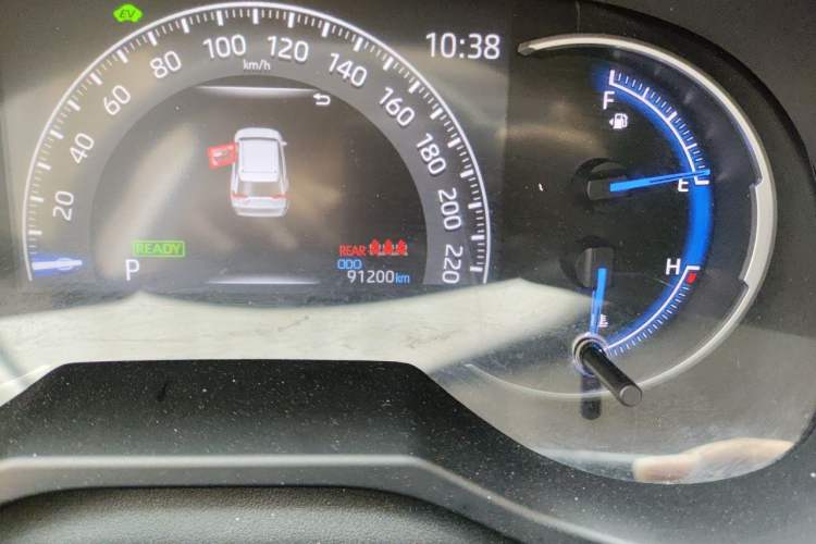 Used Toyota RAV4 2021 Dual-Engine 2.5L E-CVT Two-Wheel Drive Elite Edition Odometer Close Up