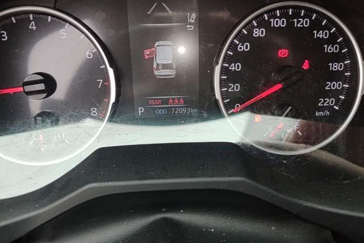 Used Toyota RAV4 2021 2.0L CVT Two-Wheel Drive Urban Edition Odometer Close Up