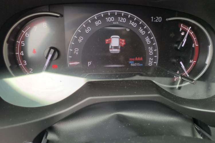 Used Toyota RAV4 2021 2.0L CVT Two-Wheel Drive Prestige Edition Odometer Close Up