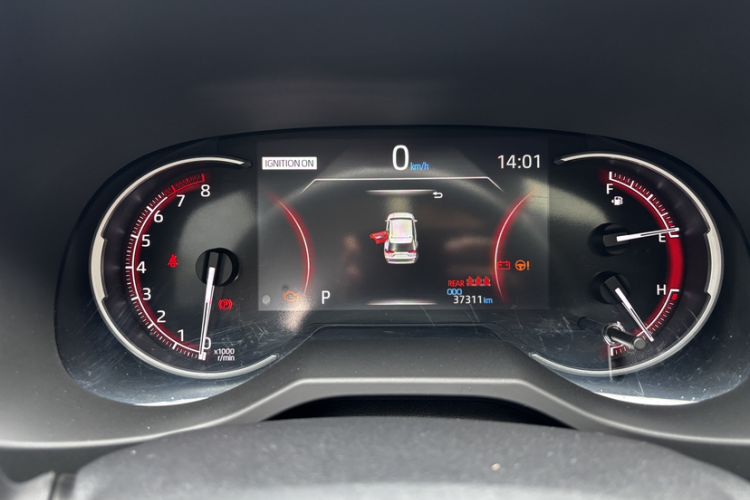 Used Toyota RAV4 2021 2.0L CVT Two-Wheel Drive Prestige Edition Odometer Close Up