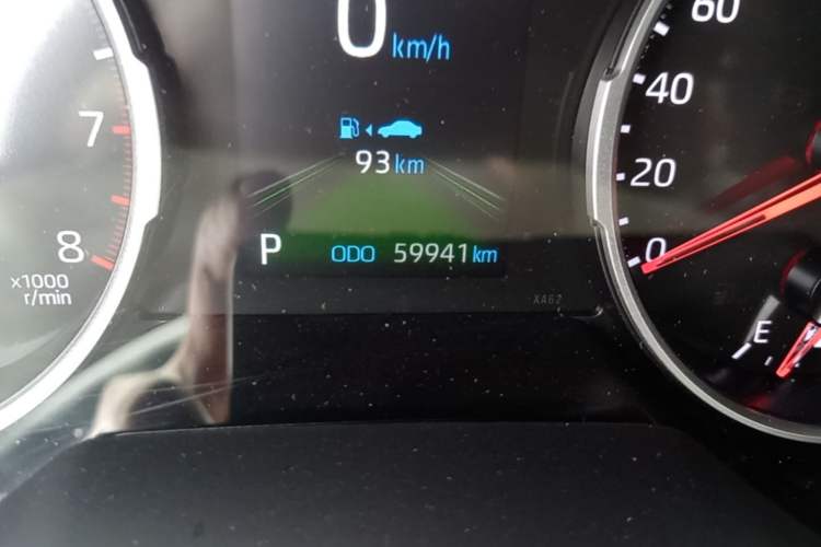 Used Toyota RAV4 2022 2.0L CVT Two-Wheel Drive Urban Edition Odometer Close Up