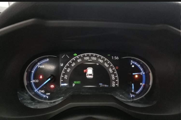 Used Toyota RAV4 2022 Dual-Engine 2.5L E-CVT Four-Wheel Drive Elite Plus Edition Odometer Close Up