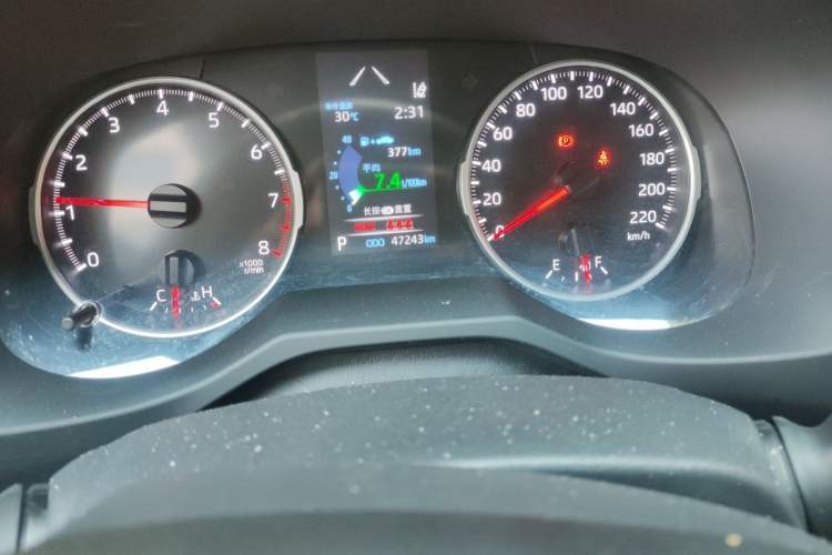 Used Toyota RAV4 2022 2.0L CVT Two-Wheel Drive Urban Edition Odometer Close Up