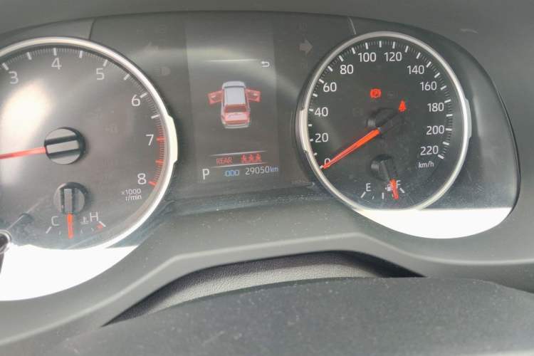 Used Toyota RAV4 2022 2.0L CVT Two-Wheel Drive Urban Edition Odometer Close Up