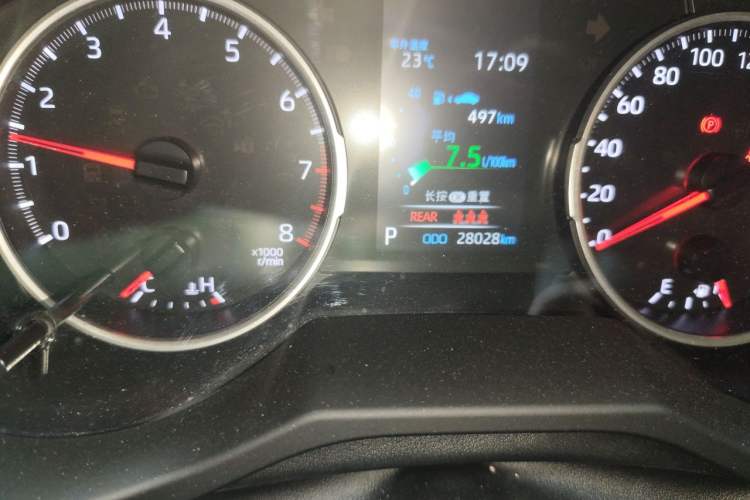 Used Toyota RAV4 2022 2.0L CVT Two-Wheel Drive Urban Edition Odometer Close Up