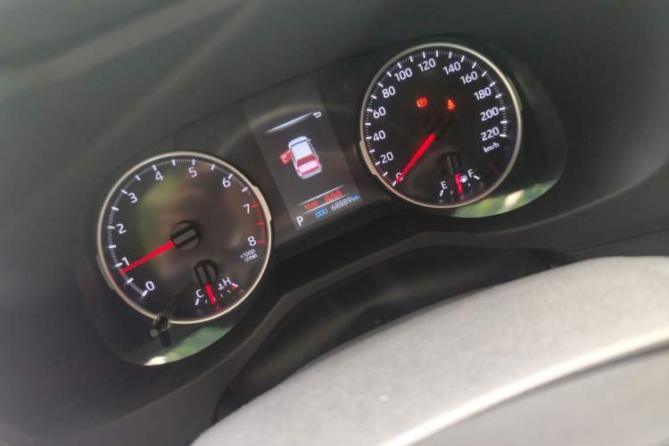 Used Toyota RAV4 2022 2.0L CVT Two-Wheel Drive Urban Edition Odometer Close Up