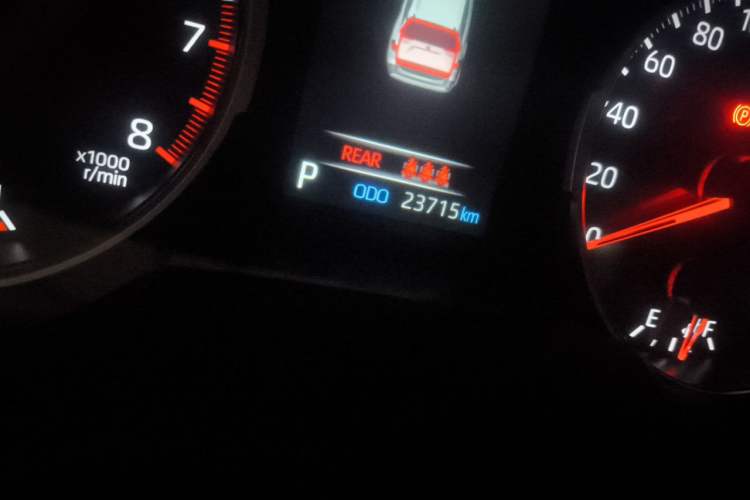 Used Toyota RAV4 2022 2.0L CVT Two-Wheel Drive Urban Edition Odometer Close Up