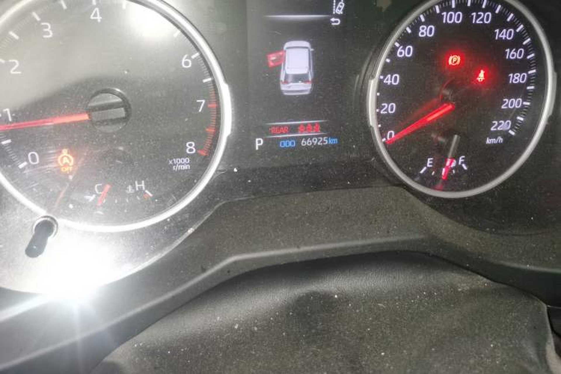 Used Toyota RAV4 2023 2.0L CVT Two-Wheel Drive Urban Edition Odometer Close Up