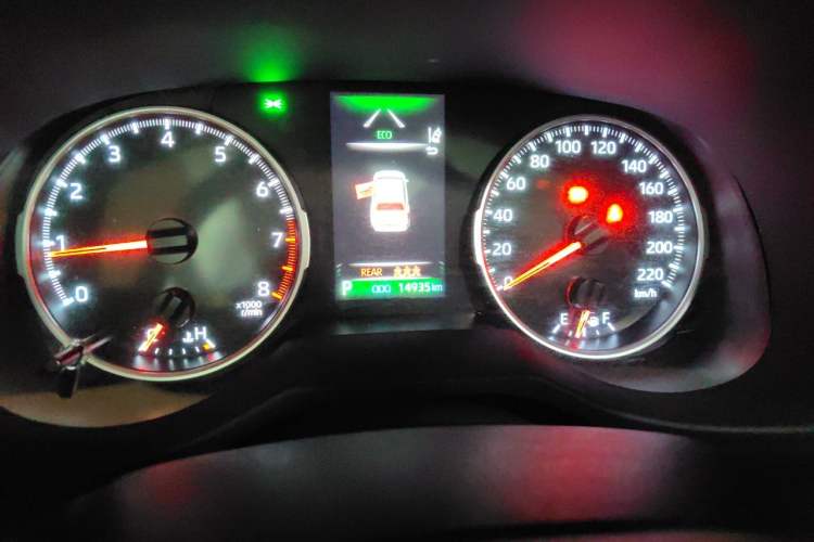 Used Toyota RAV4 2023 2.0L CVT Two-Wheel Drive Urban Edition Odometer Close Up