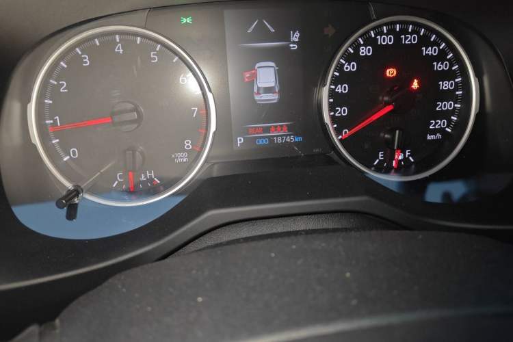 Used Toyota RAV4 2023 2.0L CVT Two-Wheel Drive Urban Edition Odometer Close Up
