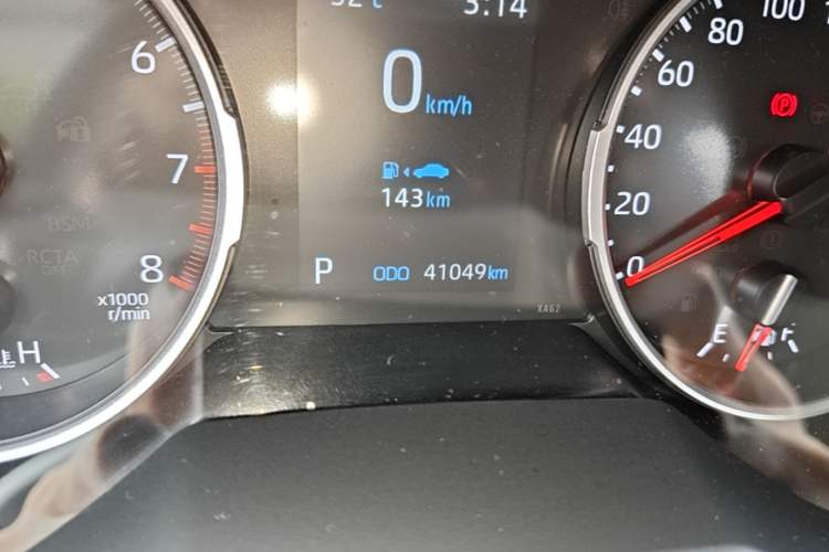 Used Toyota RAV4 2023 2.0L CVT Two-Wheel Drive Urban Edition Odometer Close Up