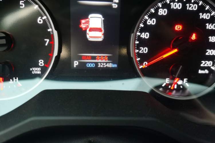 Used Toyota RAV4 2023 2.0L CVT Two-Wheel Drive Urban Edition Odometer Close Up