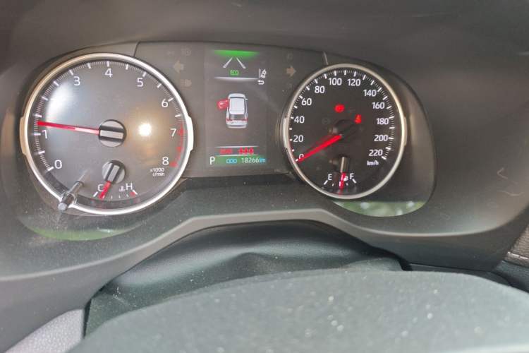 Used Toyota RAV4 2023 2.0L CVT Two-Wheel Drive Urban Edition Odometer Close Up