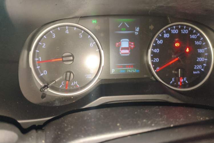 Used Toyota RAV4 2023 2.0L CVT Two-Wheel Drive Urban Edition Odometer Close Up
