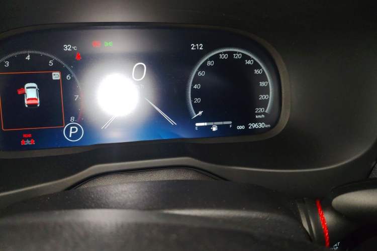 Used Toyota RAV4 2023 2.0L CVT Two-Wheel Drive 20th Anniversary Platinum Edition Odometer Close Up