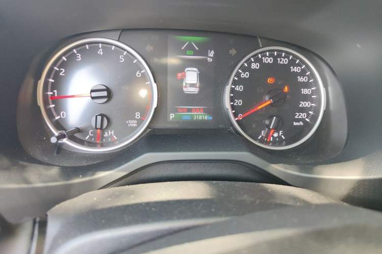 Used Toyota RAV4 2023 2.0L CVT Two-Wheel Drive Urban Edition Odometer Close Up