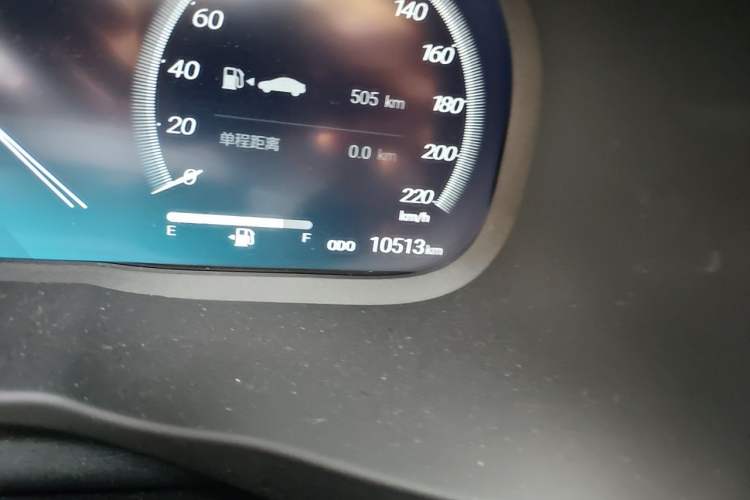 Used Toyota RAV4 2023 2.0L CVT Two-Wheel Drive 20th Anniversary Platinum Edition Odometer Close Up