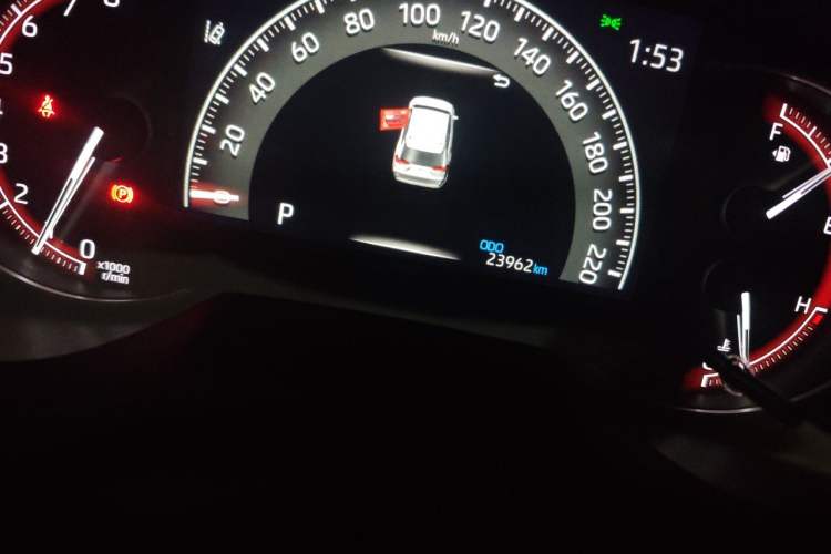 Used Toyota RAV4 2023 2.0L CVT Two-Wheel Drive Fashion Edition Odometer Close Up