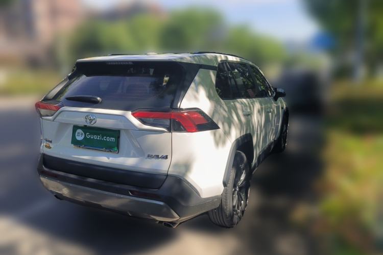 Used Toyota RAV4 2023 2.0L CVT Two-Wheel Drive 20th Anniversary Platinum Edition Rear Right 45 Deg