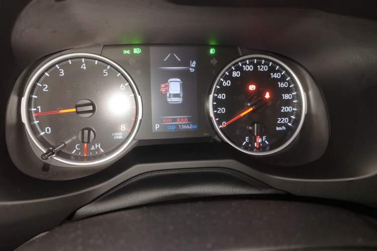 Used Toyota RAV4 2024 2.0L CVT Two-Wheel Drive Urban Edition Odometer Close Up