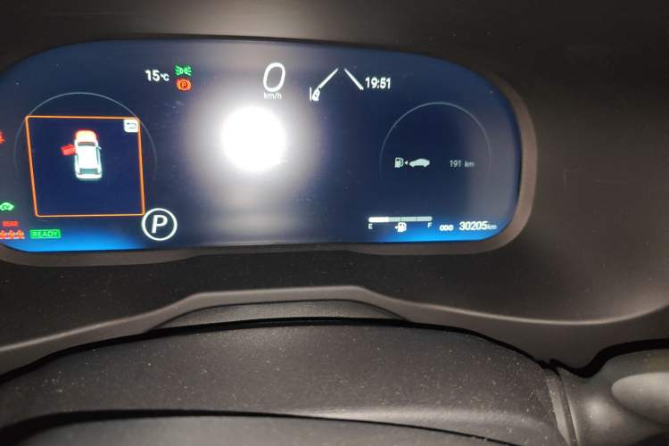 Used Toyota RAV4 2024 Dual-Motor 2.5L E-CVT Two-Wheel Drive Elite Plus Edition Odometer Close Up