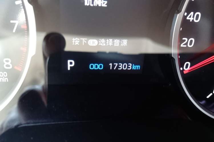 Used Toyota RAV4 2024 2.0L CVT Two-Wheel Drive Urban Edition Odometer Close Up