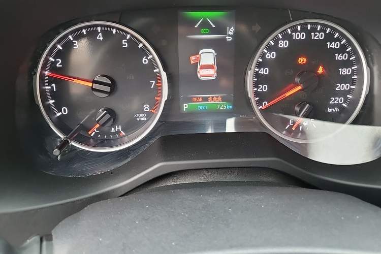 Used Toyota RAV4 2024 2.0L CVT Two-Wheel Drive Urban Edition Odometer Close Up