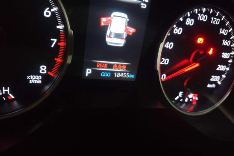 Used Toyota RAV4 2024 2.0L CVT Two-Wheel Drive Urban Edition Odometer Close Up