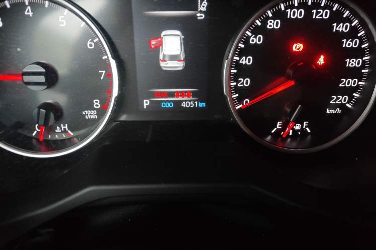 Used Toyota RAV4 2024 2.0L CVT Two-Wheel Drive Urban Edition Odometer Close Up