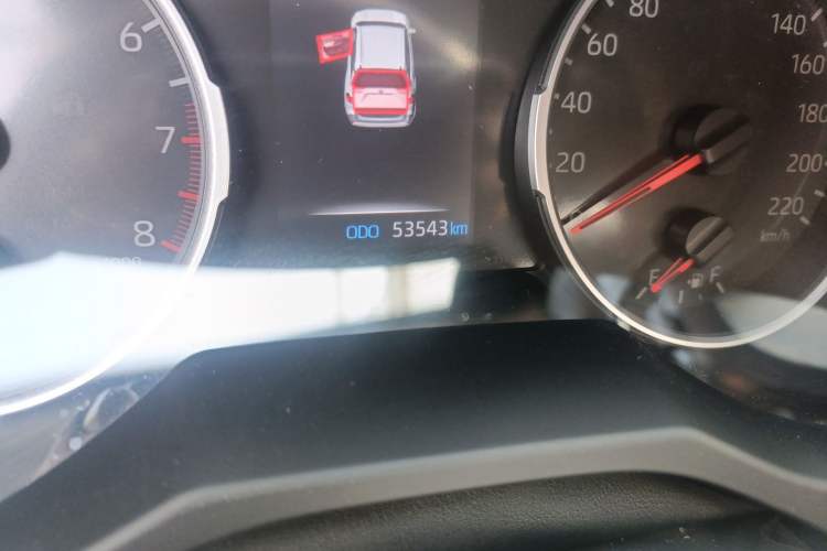 Used Toyota RAV4 2024 2.0L CVT Two-Wheel Drive Urban Edition Odometer Close Up