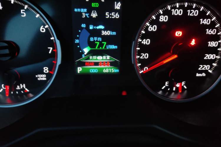Used Toyota RAV4 2024 2.0L CVT Two-Wheel Drive Urban Edition Odometer Close Up