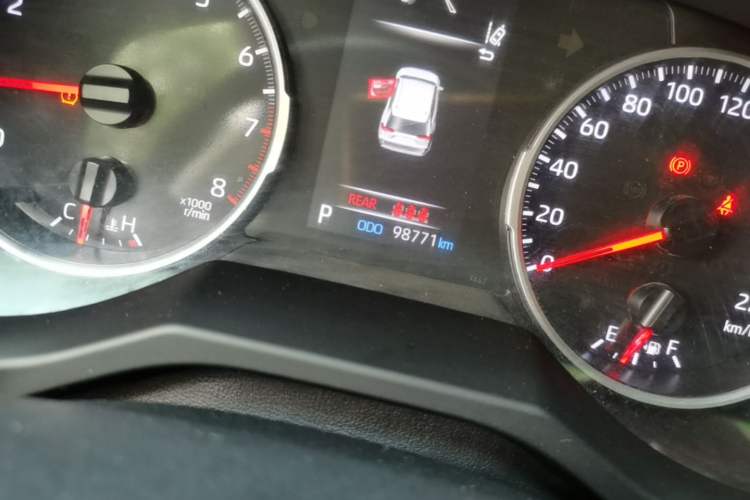 Used Toyota RAV4 2024 2.0L CVT Two-Wheel Drive Urban Edition Odometer Close Up