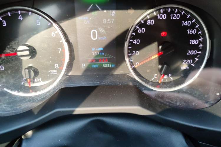 Used Toyota RAV4 2024 2.0L CVT Two-Wheel Drive Urban Edition Odometer Close Up