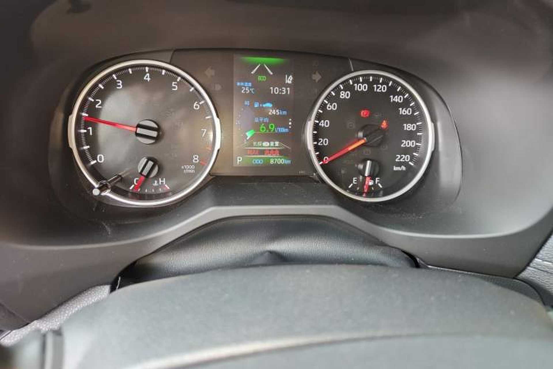 Used Toyota RAV4 2024 2.0L CVT Two-Wheel Drive Urban Edition Odometer Close Up