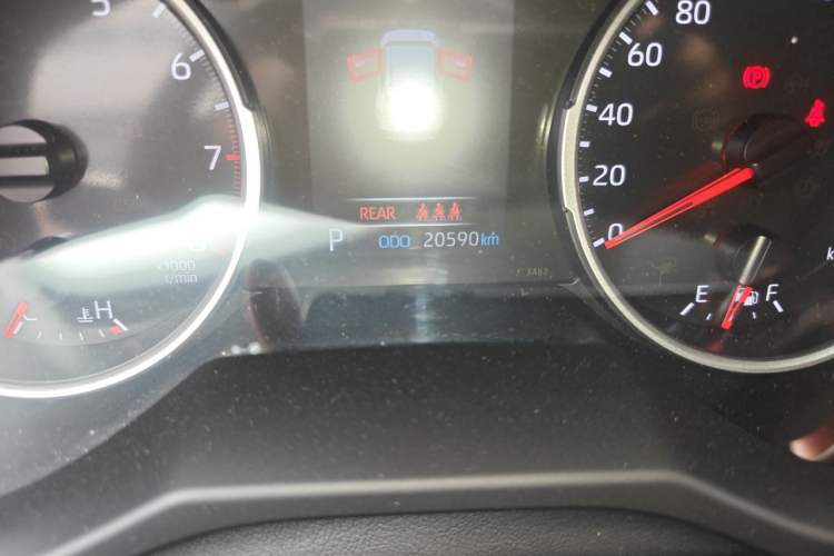 Used Toyota RAV4 2024 2.0L CVT Two-Wheel Drive Urban Edition Odometer Close Up