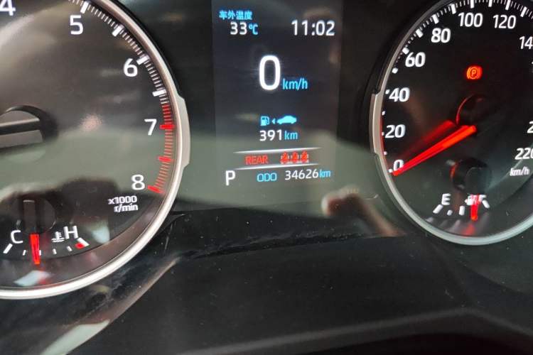 Used Toyota RAV4 2024 2.0L CVT Two-Wheel Drive Urban Edition Odometer Close Up