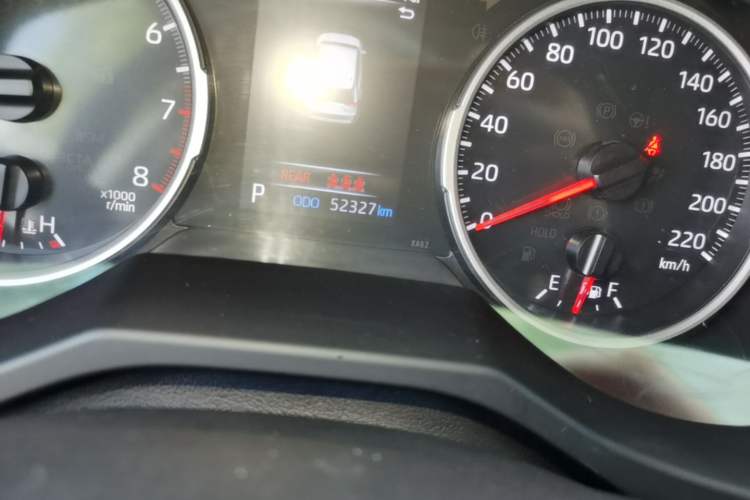 Used Toyota RAV4 2024 2.0L CVT Two-Wheel Drive Urban Edition Odometer Close Up