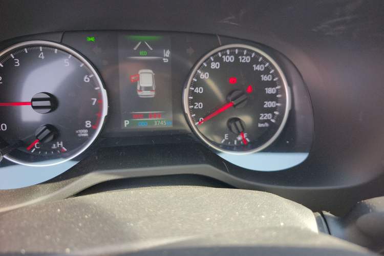 Used Toyota RAV4 2024 2.0L CVT Two-Wheel Drive Urban Edition Odometer Close Up