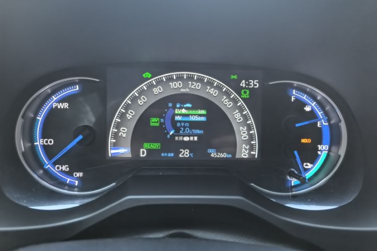 Used Toyota RAV4 Rongfang Plug-in Hybrid 2021 2.5L Two-Wheel Drive Elite Pro Odometer Close Up