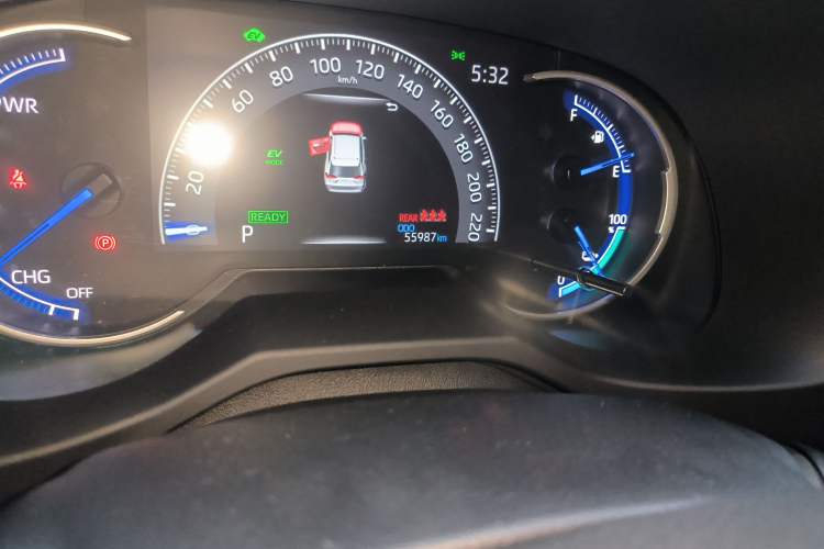 Used Toyota RAV4 Rongfang Plug-in Hybrid 2022 2.5L Two-Wheel Drive Elite Pro Odometer Close Up