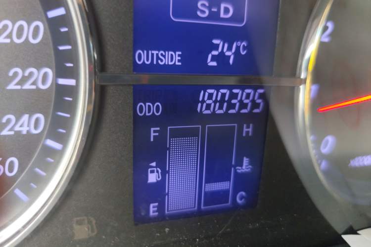 Used Toyota Reiz 2007 2.5S Leather Sunroof Version Odometer Close Up