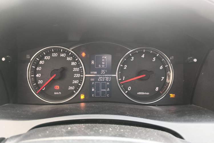 Used Toyota Reiz 2007 2.5S with Sunroof Instrument Cluster