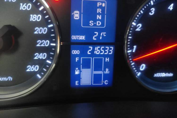 Used Toyota Reiz 2008 2.5S Special Commemorative Edition Odometer Close Up