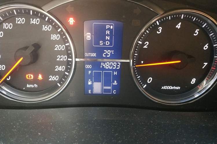 Used Toyota Reiz 2008 2.5S Special Commemorative Edition Odometer Close Up