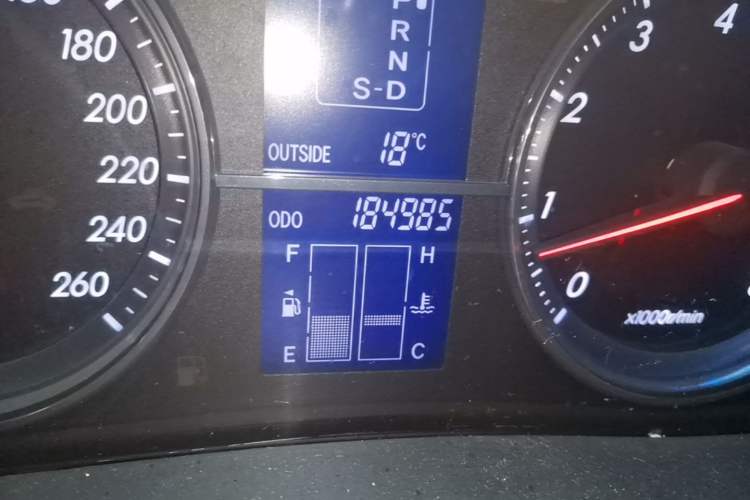 Used Toyota Reiz 2008 2.5S Special Commemorative Edition Odometer Close Up
