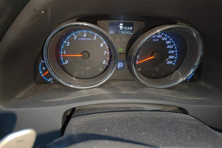 Used Toyota Reiz 2010 2.5S Fashion Elite Edition Odometer Close Up